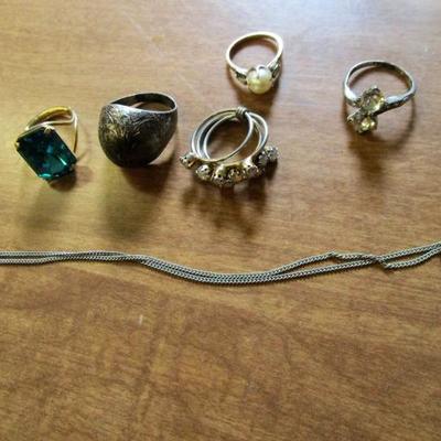 Rings and Tooth Necklace #315