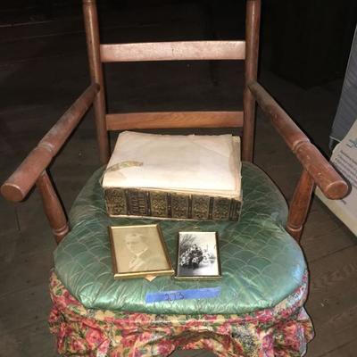 Antique Bible & Chair #273 