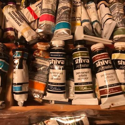 Artist Caddy Paints And Brushes Cabinet Too. - Lot #240 