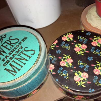 Assortment of Tins and Thermos #338