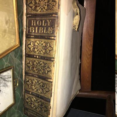 Antique Bible & Chair #273 
