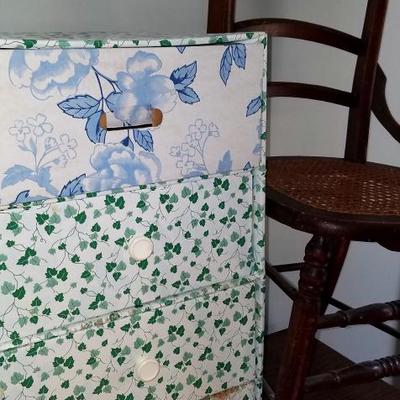 Chair And Storage Box Lot #241 