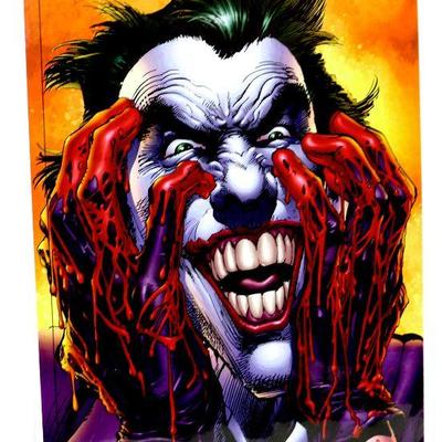 JOKER - Bloody Joker Fine Coimic Art Print Signed by Neal Adams - 116