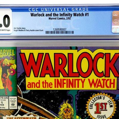 WARLOCK and the Infinity Watch #1 CGC 9.0 Marvel Comic Book - 129