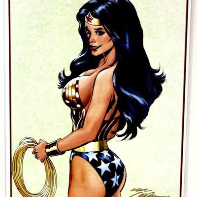 WONDER WOMAN Fine Comic Art Print Signed by Neal Adams - 122