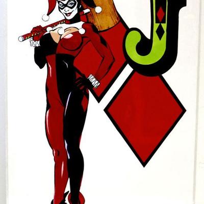 HARLEY QUINN (Joker) Fine Comic Art Print Signed by Neal Adams - 118
