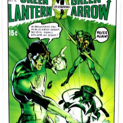 GREEN LANTERN #76 Fine Comic Art Print Signed by Neal Adams - 117
