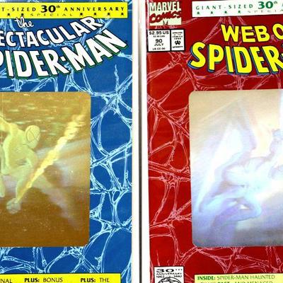 2 Spider-Man Hologram Covers Comic Books Marvel Comics