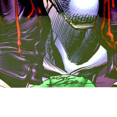 JOKER - Bloody Joker Fine Coimic Art Print Signed by Neal Adams - 116