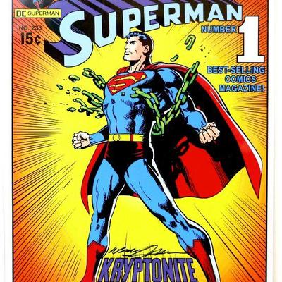 SUPERMAN #233 Comic Art Print Signed by Neal Adams - 108