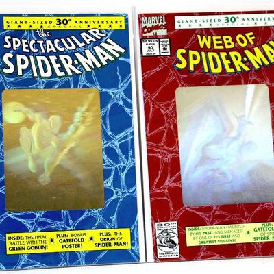 2 Spider-Man Hologram Covers Comic Books Marvel Comics