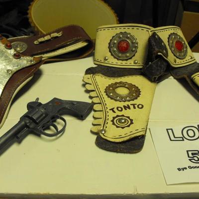 LOT 52  Toy Cap Gun and Holsters