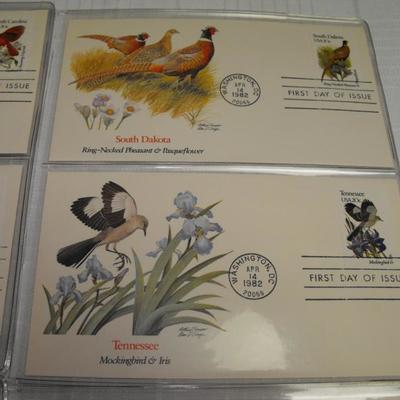 LOT 7  Birds and Flowers of 50 States Postage Stamp Collection