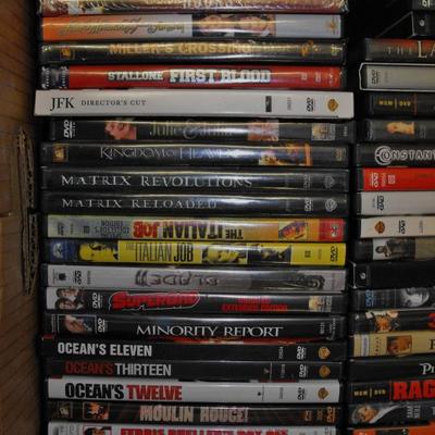 LOT 90  2 Boxes of Movies on DVD