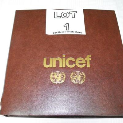 LOT 1 United Nations UNICEF Philatelic Postage Stamp Collection