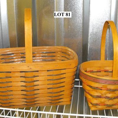 LOT 81  Longaberger Baskets