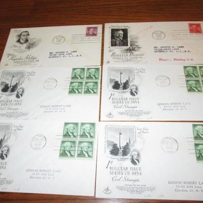 Lot # 46 - (65) Covers 1954 - 1955 First Day Issues