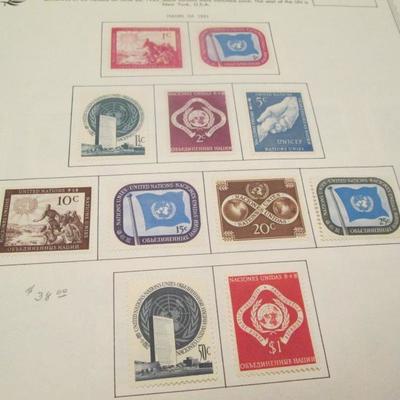 Lot # 73 - United Nations Global Album Page 