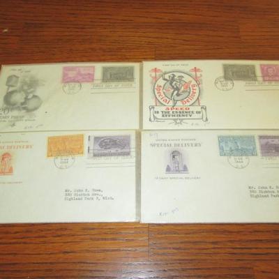 Lot # 53 - 4 Covers 1944 & 1951