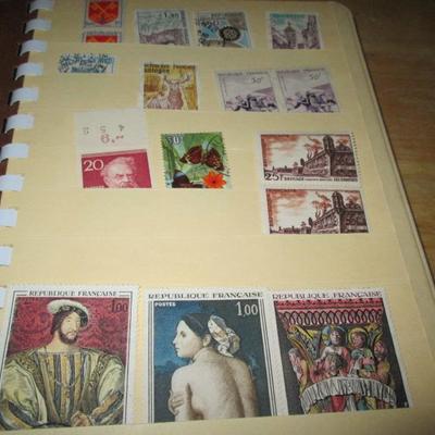 Lot # 63 - Collectors Stock Book w/ some stamps