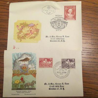 Lot # 101 - (3) Covers and 1 postcard - Belgian Monument Ball Coach Post