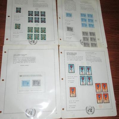Lot # 11 - United Nations Postage Stamps 1951 - 1960 White Ace Album