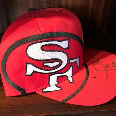 Signed Joe Perry #34 San Francisco 49ers Hat [2001]