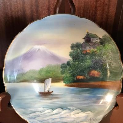 Pair of Hand-Painted Japan Plates [2048]