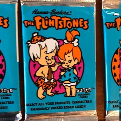 Lot of Collectible Flintstones Trading Cards w/ Figurines [2025]