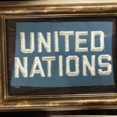 Framed United Nations Embroidered {2004]