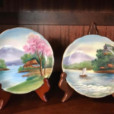 Pair of Hand-Painted Japan Plates [2048]