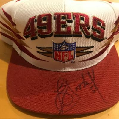 49ers Lee Woodall #54 Autographed Hat [2062]