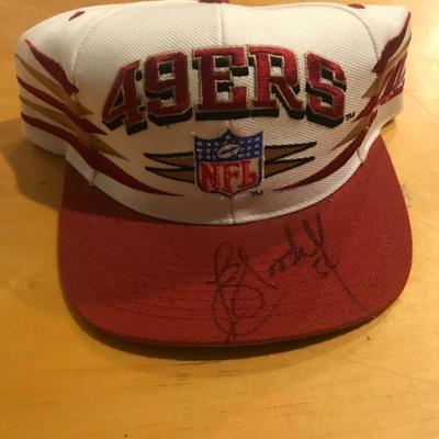 49ers Lee Woodall #54 Autographed Hat [2062]