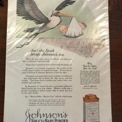 Johnson's Baby Powder Ad-November 1919