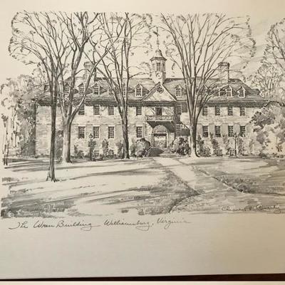 Four Sketches of Colonial Williamsburg