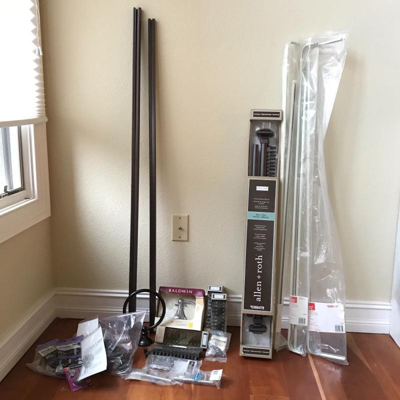 Lot 46 Two Allen Roth Drapery Rod Sets And Other Hardware