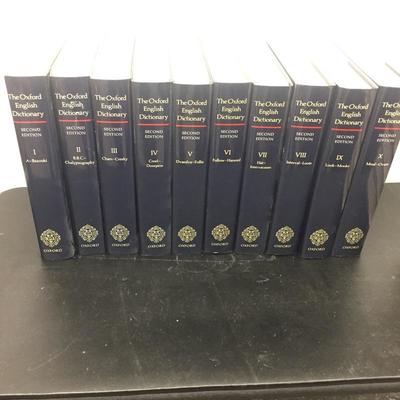 complete 20 volume oxford english dictionary book shelf