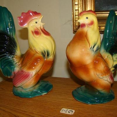 Vintage Chicken & Rooster Figurines