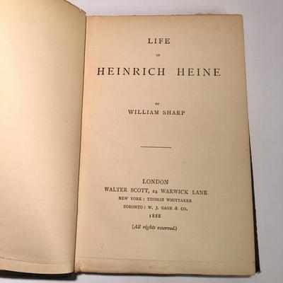 Life of Heinrich Heine 