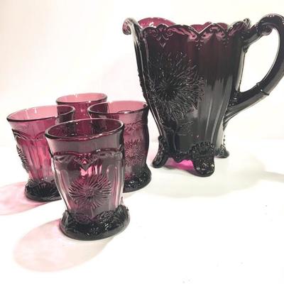Vintage purple glass