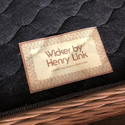WICKER LOUNGE CHAIR w/ OTTOMAN by HENRY LINK
