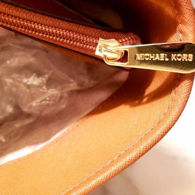 Michael Kors Large saffiano leather Jet Set Bag Camel