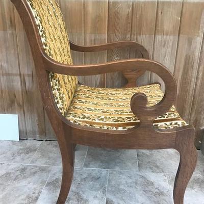 Antique Arm Chair 42 H X 35 W