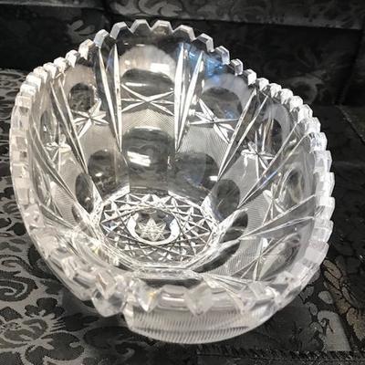 BLEIKRISTALL German Heavy crystal oval crystal Dish
