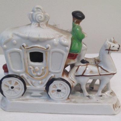 Colonial Japan Horse Carriagge Figurine