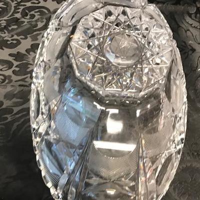 BLEIKRISTALL German Heavy crystal oval crystal Dish