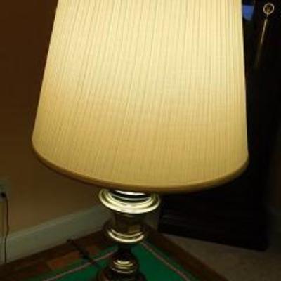 Two Item of Two Brass Base Lamp 30