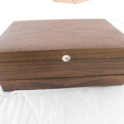 Faux Wood Jewelry Box 