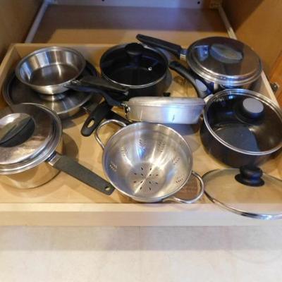 Collection of Pots and Pans with Lids