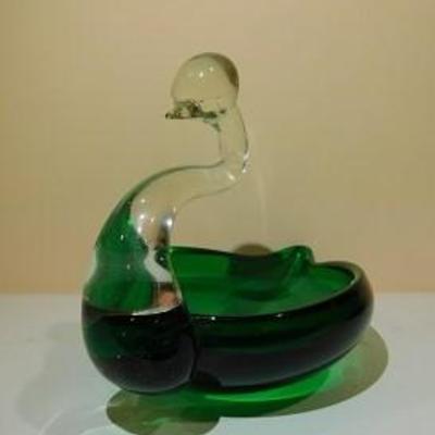 Art Glass Swan  7